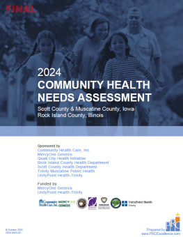 Front page of 2024 community health assessment