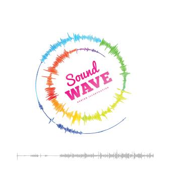 Sound wave spiral form