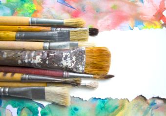 paint and paint brushes