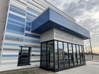 YJRC building front entrance.