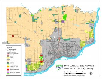 The draft proposed future land use and zoning map.