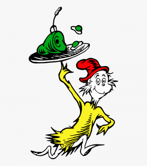 Illustration from Dr. Seuss' book Green Eggs & Ham