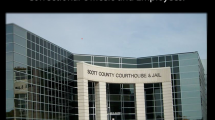 Image of the county courthouse entrance with words "Thank You Correctional Officers and Employees".